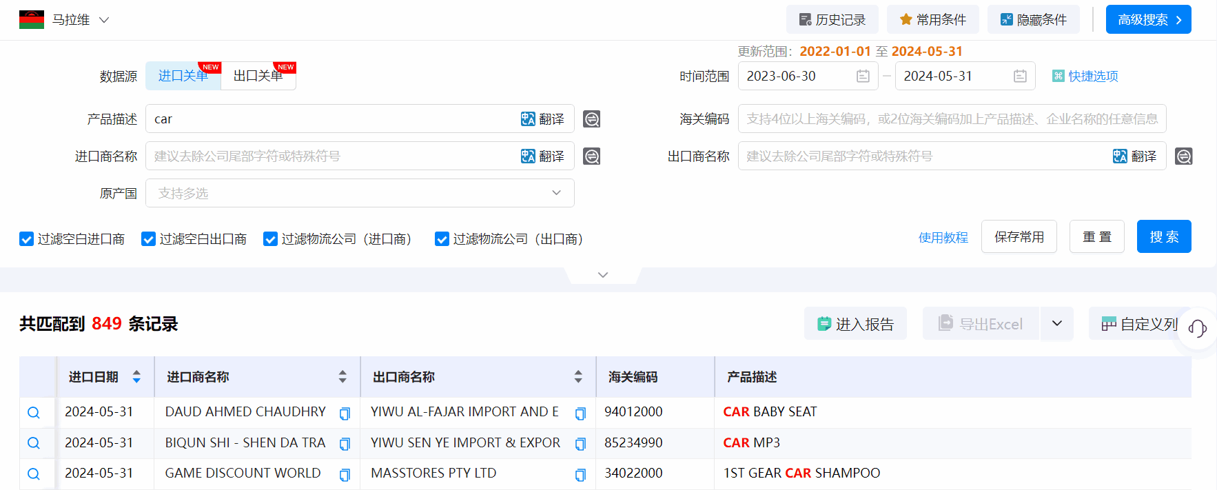 马拉维海关数据,海关数据,凯发K8海关数据